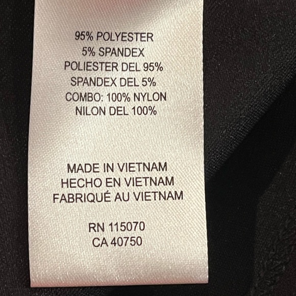 Nina Leonard Black Sheath dress.  Size XL - Picture 4 of 12